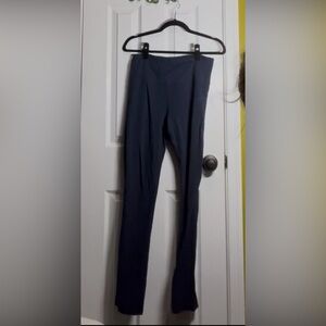 Athleta Navy Rib Skinny Leg Pant L Stretch Athleisure Lounge